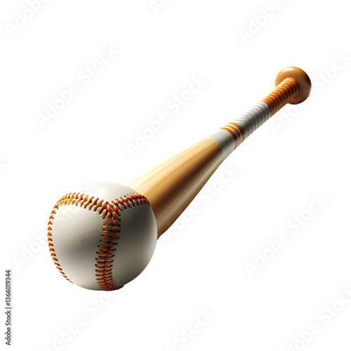 softball bat isolated on a white background