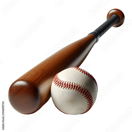 softball bat isolated on a white background