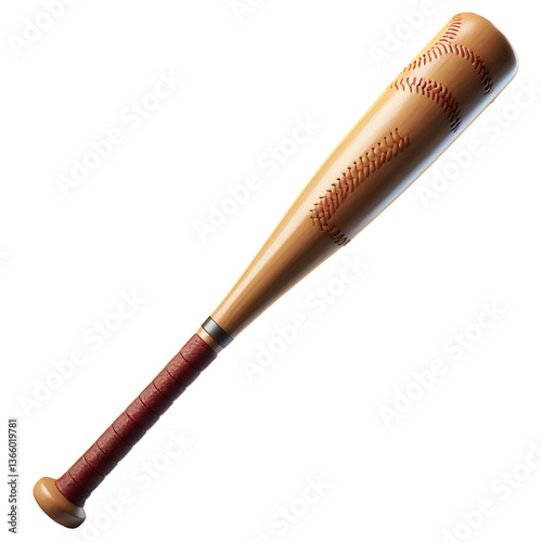 softball bat isolated on a white background