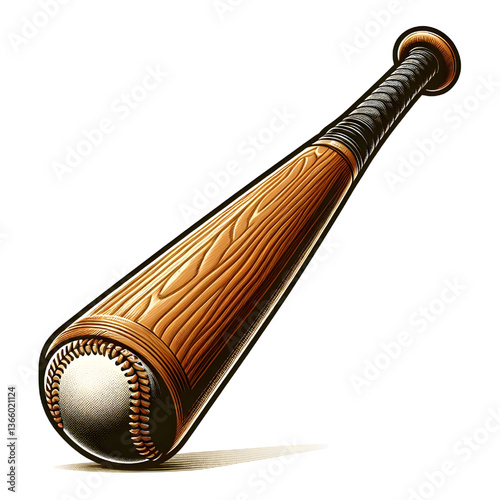 softball bat isolated on a white background