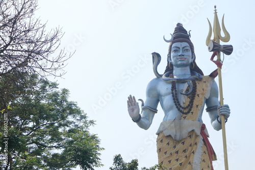 Photography Huge statue of Lord Shiva in Haridwar, the religious city of Uttarakhand, photos taken from different angles