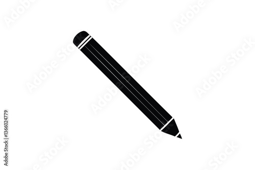 Pencil icon on white background