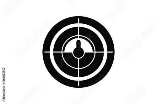 Pictograph of target silhouette