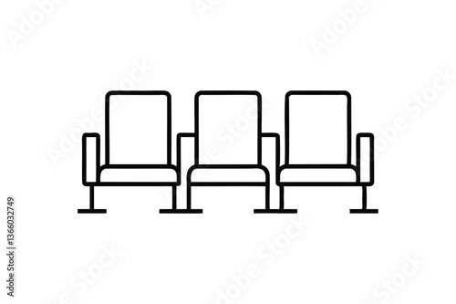Waiting room icon vector on white background