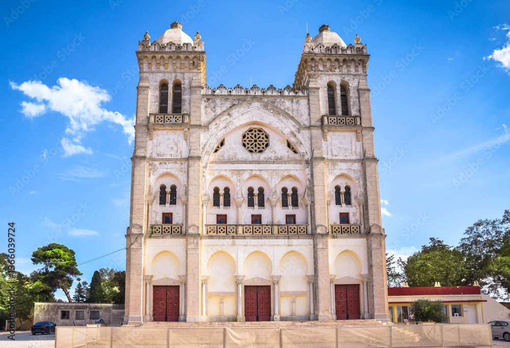 Acropolium of Carthage (Saint Louis Cathedral) located on Byrsa Hill, Carthage, Tunisia. Acropolium of Carthage (Saint Louis Cathedral) located on Byrsa Hill, Carthage, Tunisia.