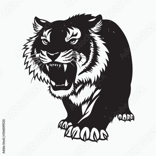 Tigers Vector.