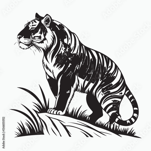 Tigers Vector.