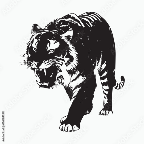 Tigers Vector.