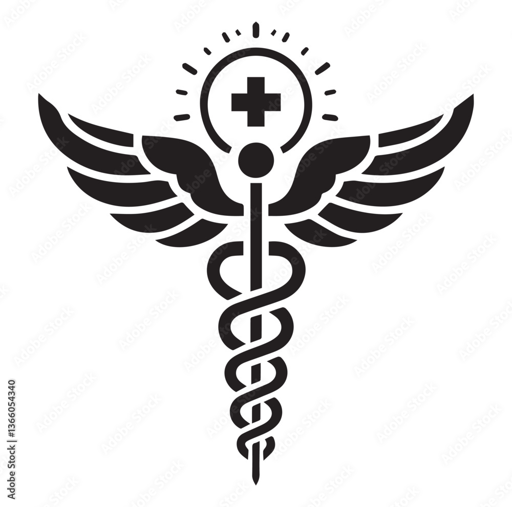 Caduceus health vector Caduceus health vector