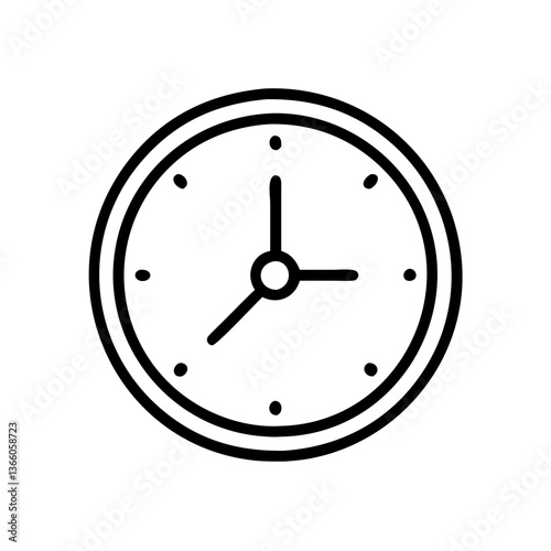 Timeless Clock Symbol for Efficiency and Punctuality in Business