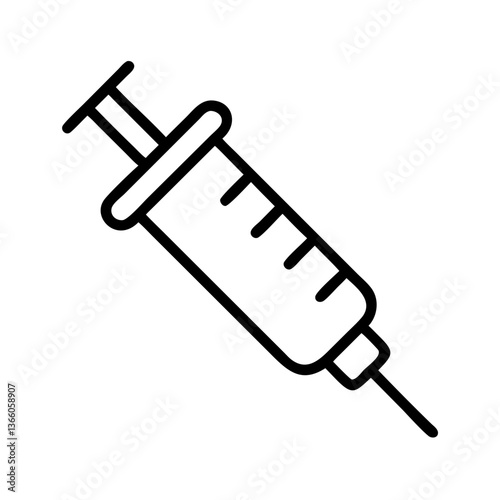 Vivid Injection Icon for Medical and Healthcare Concepts
