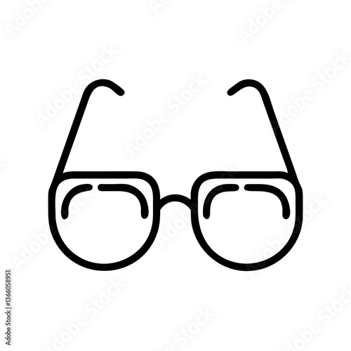 Visionary Glasses Icon for Fashionable Eyewear Designs in Trendy Style
