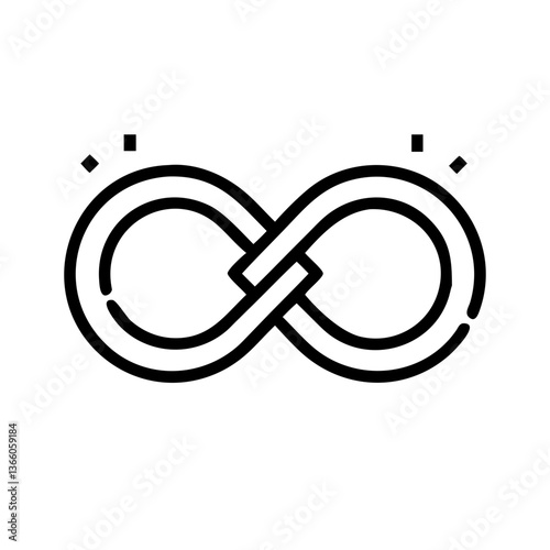 Eternal Loop Symbolizing Endless Continuity and Infinity Concept