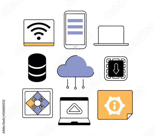 Digital Marketing Strategy & SEO Icon Set – Web & Social Media Tools