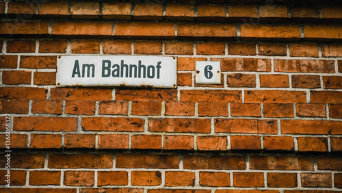 Hausnummer des ehemaligen Bahnhofsgebäude Klein Plasten in Mecklenburg-Vorpommern