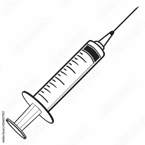 syringe isolated on white