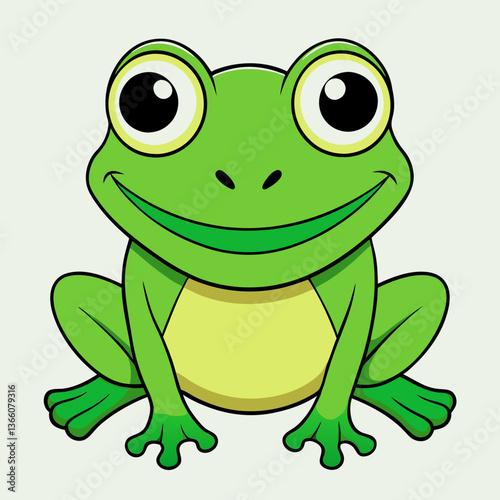green frog cartoon