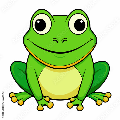 green frog cartoon