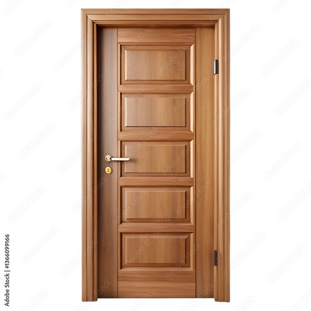 wooden door isolated on white background wooden door isolated on white background