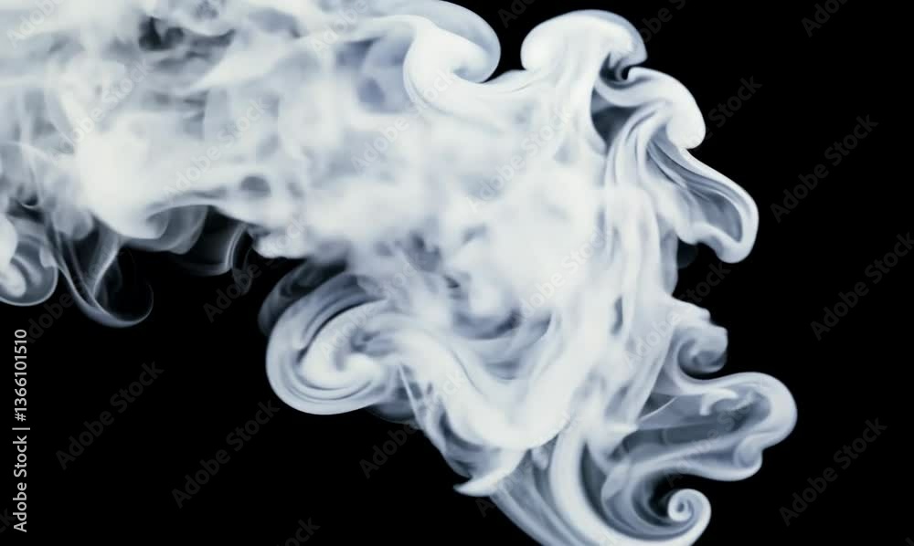 dramatic smoke swirl impacts the camera lens