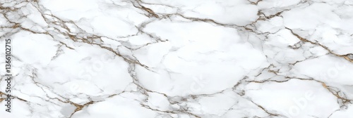 Luxurious Carrara marble texture with delicate gold veining pattern design