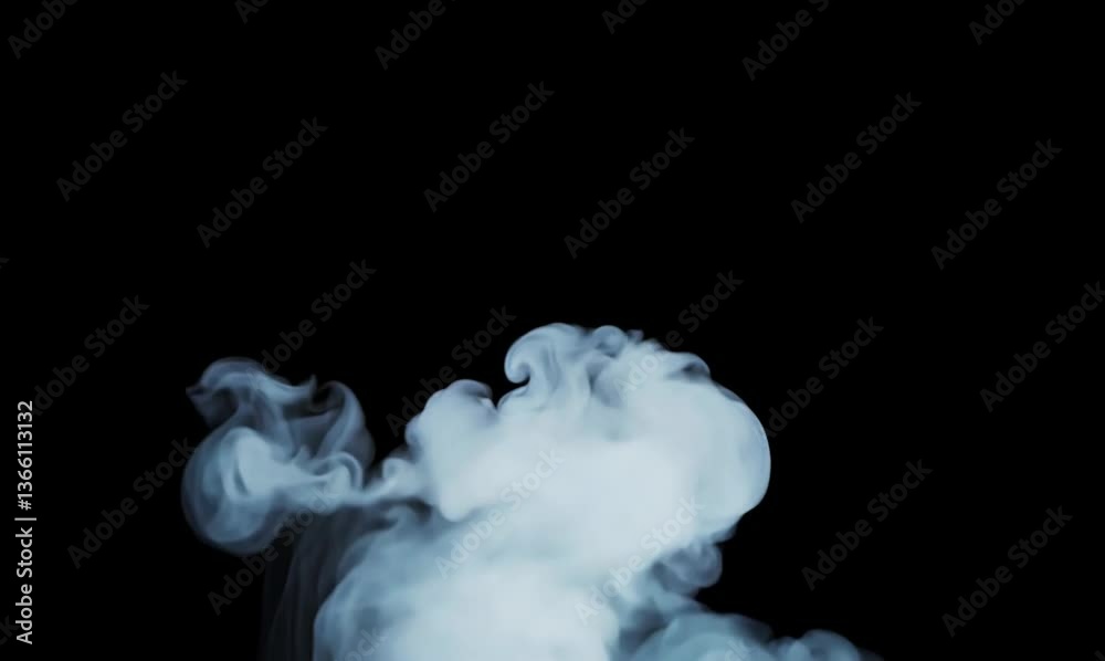 enchanting smoke cloud enveloping the lens