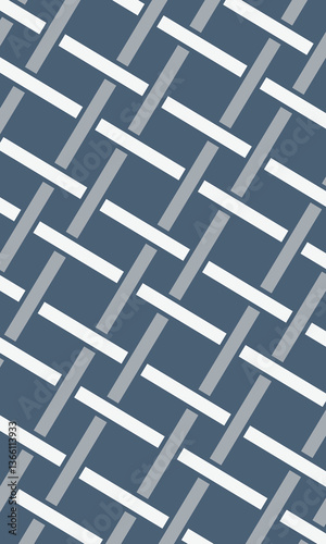 Seamless vector weaving pattern, linear background with crossed lines, textile knitted repeat tiling wallpaper, perfect simplistic minimal design.