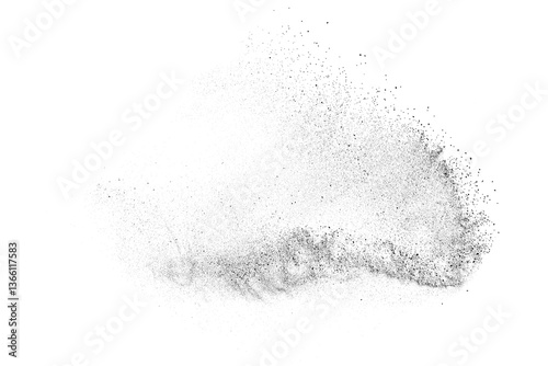 Obraz na płótnie Water texture. Splash effect. Snow overlay. Drops liquid. Grunge pattern. Black explosion on transparent background. PNG format. w salonie