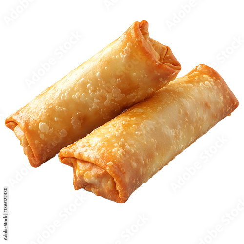 Illustration of eggrolls isolated on transparent background