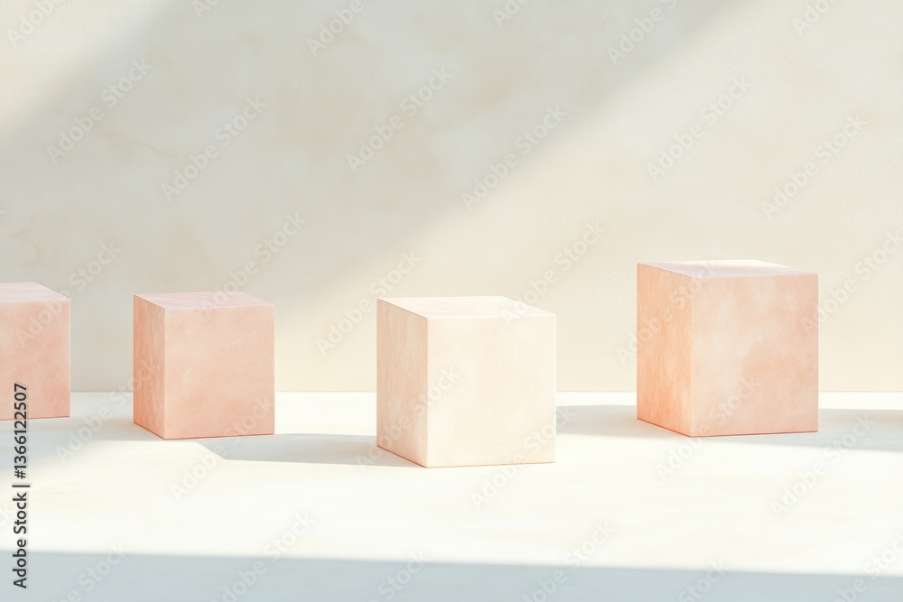 seamless array of 3d geometric shapes casting subtle shadows on smooth light-colored surface seamless array of 3d geometric shapes casting subtle shadows on smooth light-colored surface