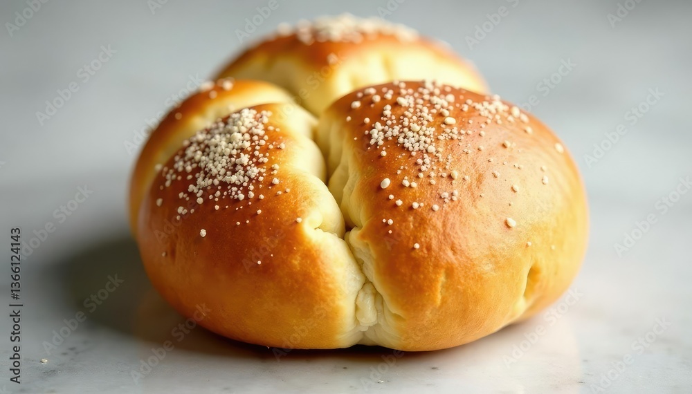 Perfectly formed white bread bun, smooth crust , dinner, soft, delicious Perfectly formed white bread bun, smooth crust , dinner, soft, delicious