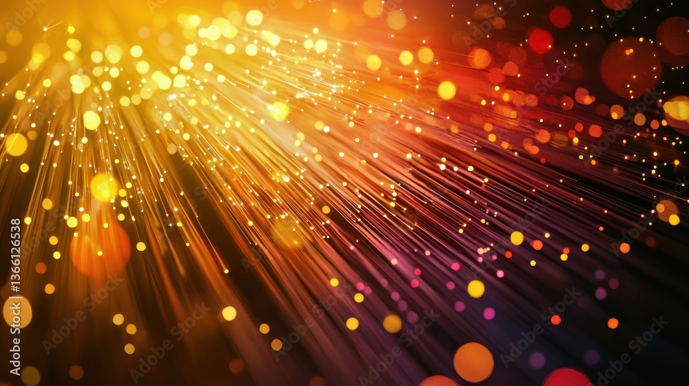 Obraz premium Radiant technology sense texture abstract KV main visual business PPT background.