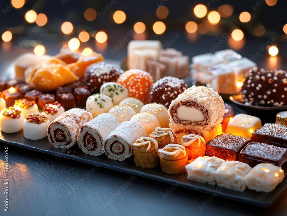 Φωτογραφία Diwali celebration sweet treats india food photography vibrant table topdown vie