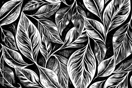 leaf pattern Seamless Elegant abstract background