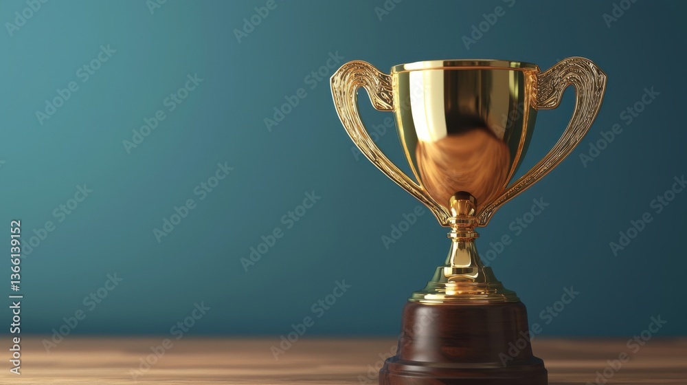 Trophy prize cup 3d rendering illustration, first place championship trophy 3d rendering concept illustration. Trophy prize cup 3d rendering illustration, first place championship trophy 3d rendering concept illustration.