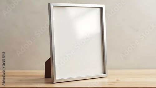 Modern photo frame mockup for artwork presentation and interior decor branding