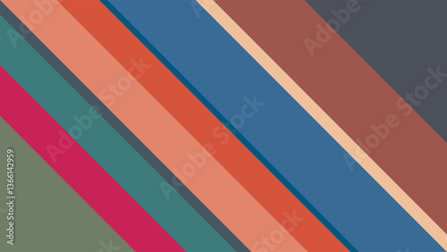 Free Download ABSTRACT FLAT BACKGROUND WITH GEOMETRIC SHAPES PASTEL COLORFUL DESIGN VECTOR TEMPLATE FOR WALLPAPER, COVER DESIGN - GFXLoad