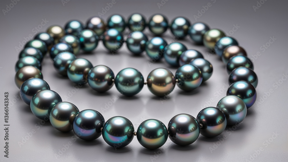 pearl necklace on white background pearl necklace on white background