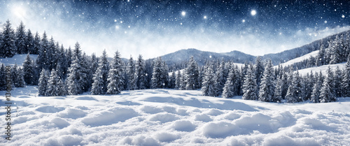 a snowy winter wonderland l...