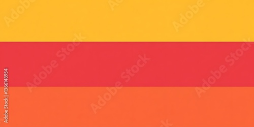 Three Horizontal Bands Displaying Colors of Yellow Red and Orange