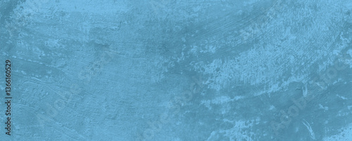 A Cool and Smoothly Brushed Blue Painted Texture with Artistic and Elegant Color Transitions

