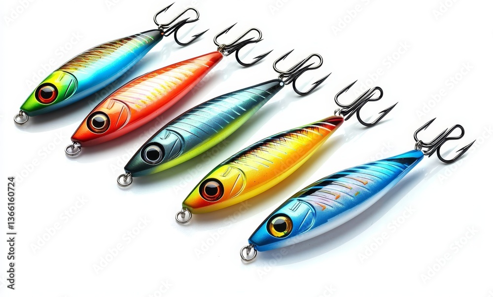 Vibrant Fishing Lures Perfect for Outdoor Sports Vibrant Fishing Lures Perfect for Outdoor Sports
