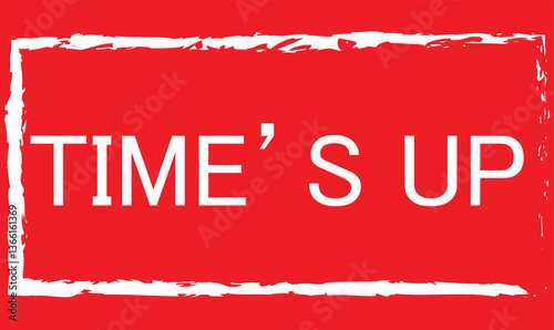 Time's up logo template. Clock logo design. Time and watch vector icon. Timer symbol. Flat design. 