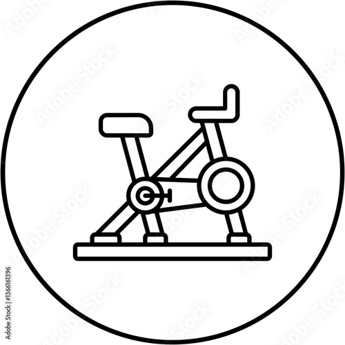 Stationary bicycle Icon