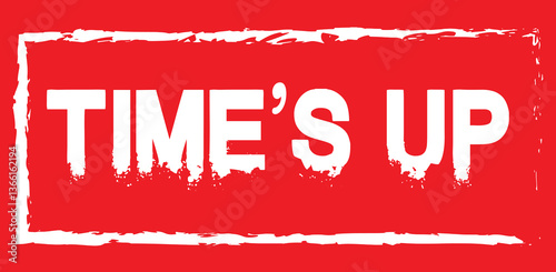 Time's up logo template. Clock logo design. Time and watch vector icon. Timer symbol. Flat design. 