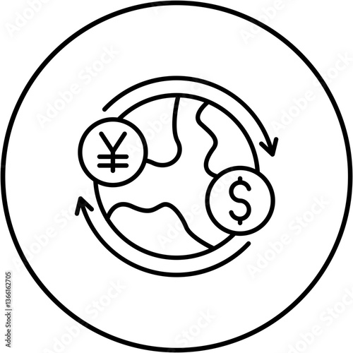 Global currency Icon