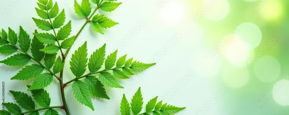 Delicate ferns with intricate details on a white surface, , foliage Delicate ferns with intricate details on a white surface, , foliage