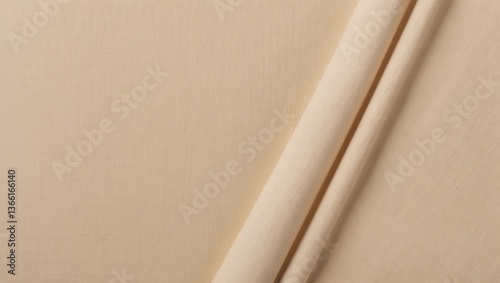 Beige Fabric Soft Background with Texture