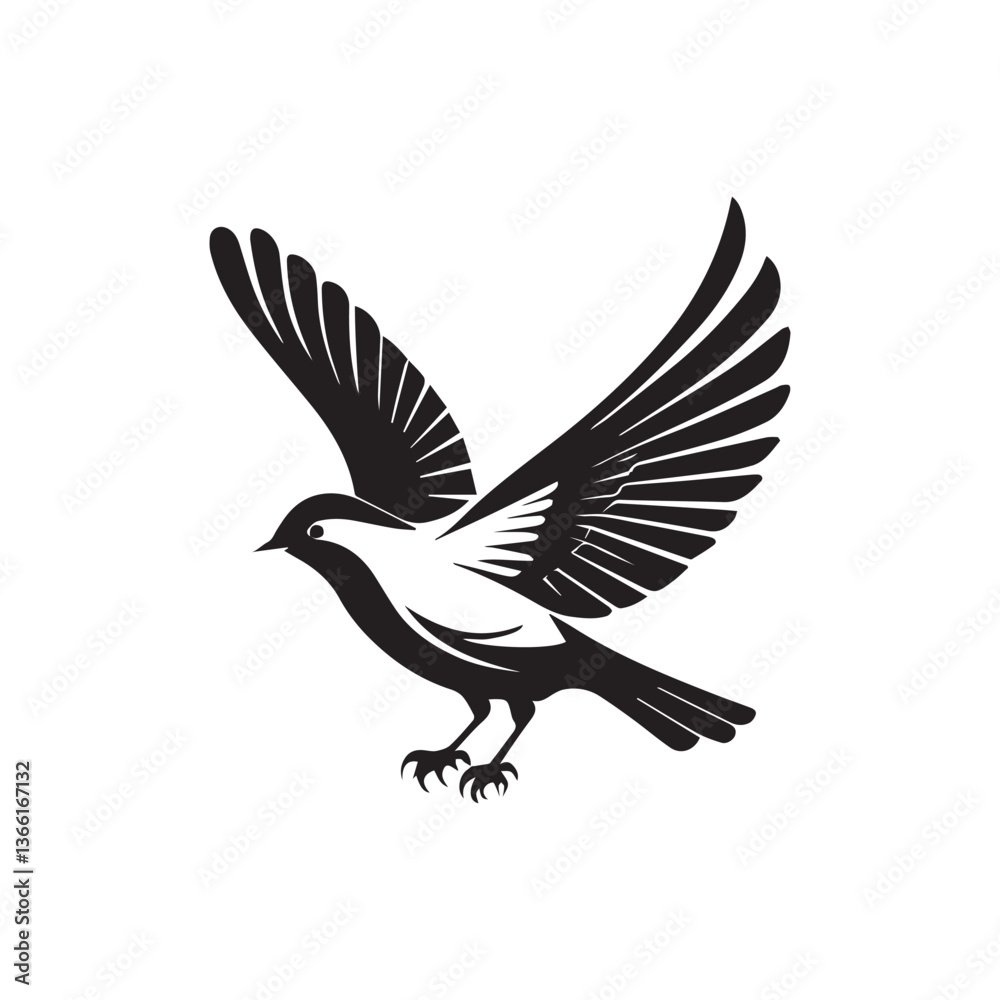 Fototapeta premium vector illustration of a bird
