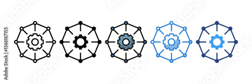 Solution Hub Icon Set Multiple Style Collection